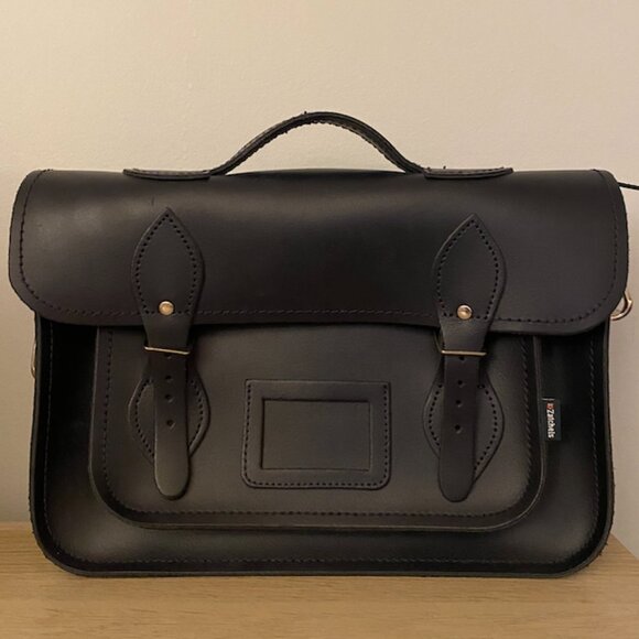 UNISEX Zatchel leather bag, handmade in UK - Picture 1 of 4